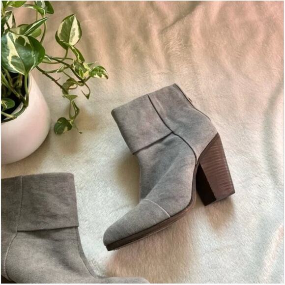Rag & Bone Newbury Canvas Heeled Ankle Boots - Picture 3 of 7